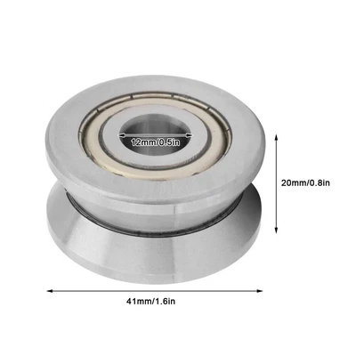 $11.71 • Buy Professional 12*41*20mm V Groove Track Roller Guide Sealed Bearing LV201ZZ