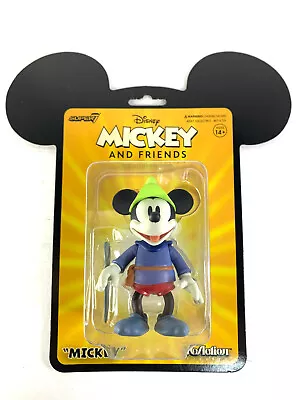 Mickey And Friends Vintage Collection 3.5  Mickey Super 7 ReAction Figure Wave 1 • $10.79