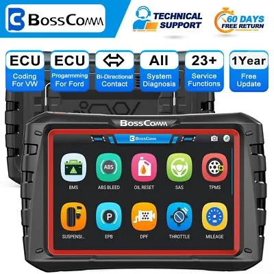 Auto Bidirectional OBD2 Scanner Full System Key Coding Car Diagnostic Scan Tool  • $299