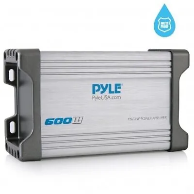 Pyle PLMRMP2A 2 Ch 600W Waterproof MP3 Aux Input Marine Power Amp Amplifier • $69.99