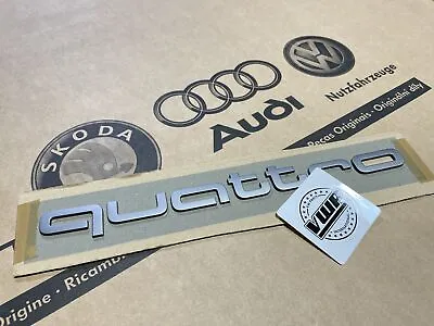 £34.99 • Buy Audi RS3 RS4 RS5 RS6 Quattro Lettering Titanium Grill Logo Badge Inscription OEM