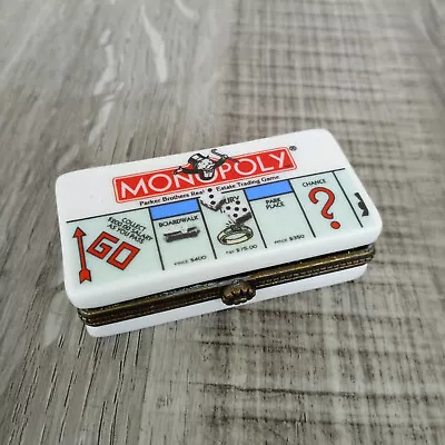 Monopoly PHB Porcelain Hinged Box W/ Car  Trinket Midwest Of Cannon Falls 1998 • $77.77