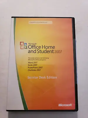 Microsoft Office Home And Student 2007 Service Desk Edition W/ Product Key • $29.95