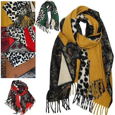 £12.99 • Buy Leopard Print Ladies Scarf Shawl Cashmere Stole Blanket Wrap Animal Women
