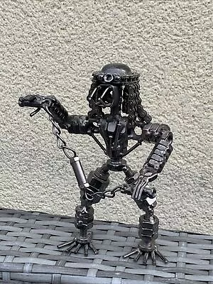 Predator Scrap Metal Bolts Screws & Chains 18cm Art Sculpture Figure • £17.99