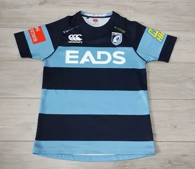 Cardiff Blues Rugby Home Shirt 2013/2014 - Canterbury Medium M Jersey Top - C1J • £29.99