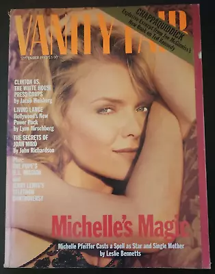 Michelle Pfeiffer Jerry Lewis Vanity Fair Sept 1993 - No Label Edition B31:1184 • $11.16