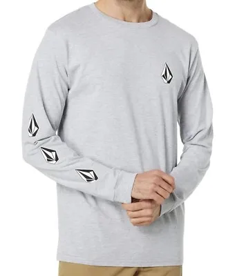Volcom Men's Iconic Deadly Stones Long Sleeve T-Shirt Gray XL New With Tag • $23.50