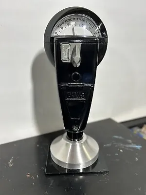 Vintage Black Duncan 60 Parking Meter And Key And Stand Working • $270