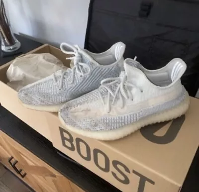 Adidas Yeezy Boost 350 V2 Cloud White Blue Uk 7.5 • £60