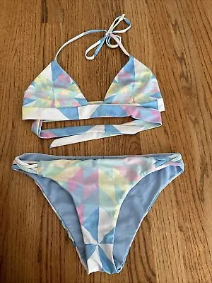 Mara Hoffman Fractals Geometric Bikini Medium Swimsuit • $49