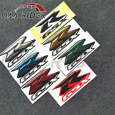 2Pcs 3D Raise Fairing Tank Logo Decal Sticker Emblem Badge For Suzuki GSXR GSX-R • $10.44