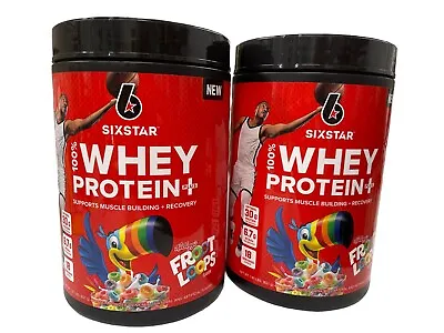 2 Pack (18 Servings Each) SixStar Whey Protein Plus FROOT LOOPS Flavor EXP 6/26 • $39.99