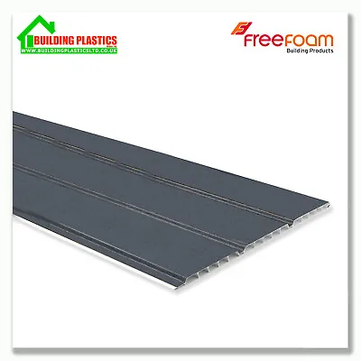 UPVC HOLLOW CLADDING | ANTHRACITE GREY WOODGRAIN Ceilings | Soffits | & TRIMS • £22.65