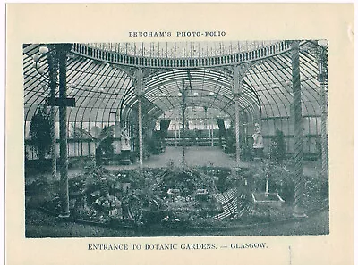 £3.49 • Buy Glasgow Botanic Gardens Entrance Antique Print Picture Victorian 1900 BPF#1272