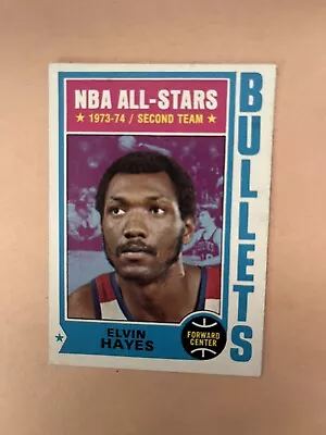 1974-75 Topps #30 Baltimore Bullets Elvin Hayes NRMT Condition. • $12