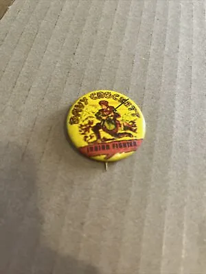 Davy Crockett Indian Fighter Vintage Pin RARE • $9.99