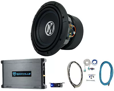 Memphis Audio MMJ824 Marine Boat Mojo 8  Subwoofer+Mono Amplifier+Amp Wire Kit • $379.95