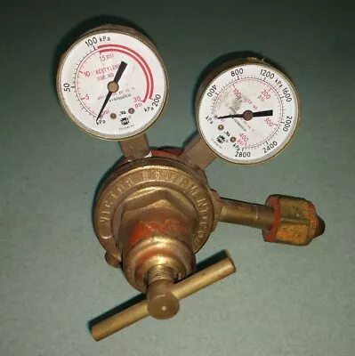 Used Victor VTS260A Compressed Gas Regulator W/Gauges - Untested • $79.99