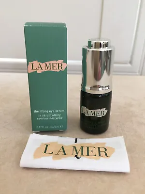 La Mer The LIFTING EYE SERUM 0.17oz/5ml Anti-aging Travel Deluxe Box NEW $102 • $39.99