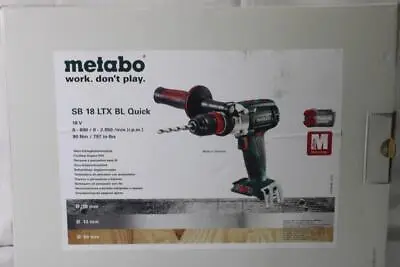 Metabo SB 18 LTX BL 18V 1/2  Hammer Drill Brushless Cordless (Bare Tool)   NEW! • $189.95
