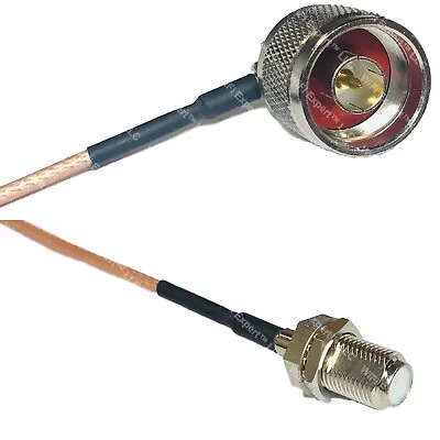 RG316 N MALE ANGLE To F FEMALE RF Cable Rapid-SHIP LOT • $9.24