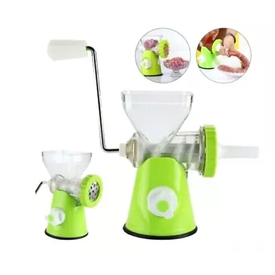 Manual Meat Mincer Grinder Manual Meat Mincer & Sausage Maker Machine • £15.99