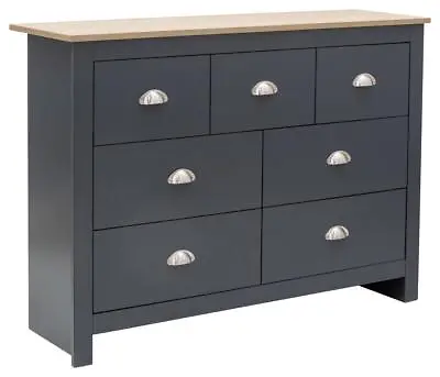 £187.95 • Buy Lancaster Slate Blue Merchants Chest Sideboard - 7 Drawers Country Shaker Style