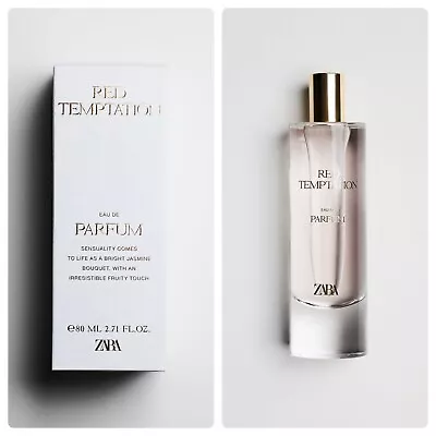 $65.99 • Buy ZARA RED TEMPTATION, EDP Perfume, 2.7oz, 80ml, BRAND NEW Parfum Fragrance