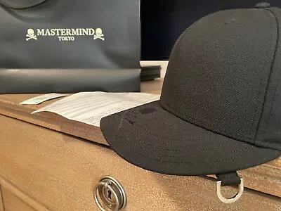 MASTERMIND JAPAN New Era Black Tonal 7 1/2 Hat World Not Fear Of God 7 3/8 7 5/8 • $238