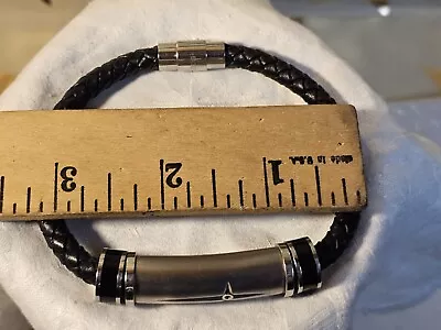 Bradford Exchange Protection & Strength For My Grandson Leather Bracelet Gift • $35.99