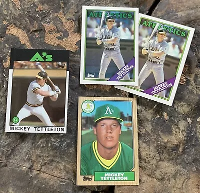 Mickey Tettleton Baseball Cards. Oakland Athletics. • $15