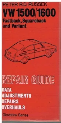 Vw Type 3 1500 1600 Notchback Fastback Variant (1961-72) Owners Repair Handbook • $49.31