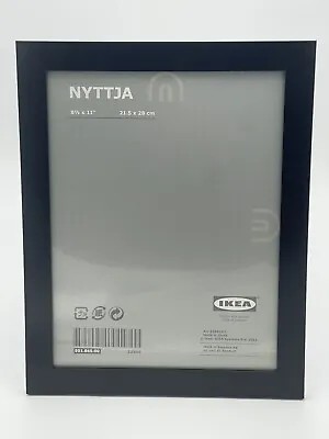 Ikea Nyttja 21.5x28cm 8.5x11  Black Photo Frame • £4.75
