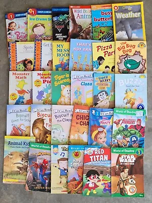 Lot 30 Level 1 Readers Books Boy Step Into Reading I Can Read Hello Reader  • $9.99
