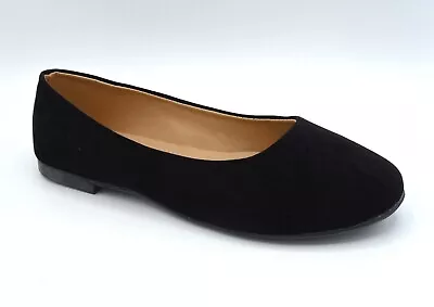 New Women's Slip-On Suede Classic Ballet Flats With Cushion Insole • $5.50