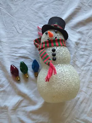 Vintage Avon Chilly Sam Light Up Snowman:: Snowman And Bulbs (ONLY)... • $17.95