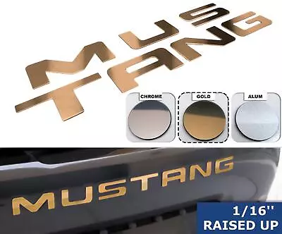 GOLD Rear Bumper Plastic Letters Inserts For Ford Mustang 1999 - 2004 • $23.99