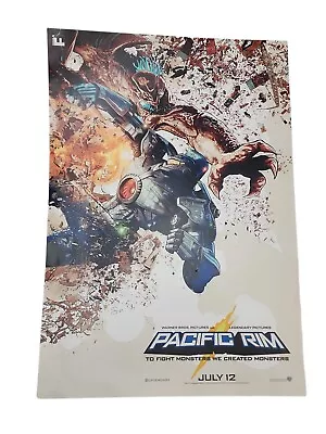 PACIFIC RIM 13.5 X19.5  Original Promo Movie Poster MINT IMAX Midnight RARE 2013 • $19.95