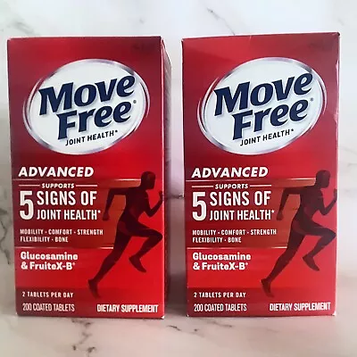 MOVE FREE Advanced 5 Joint Health  Lot Of 2 Total Of 400 Tablets Exp 2026 • $49.95