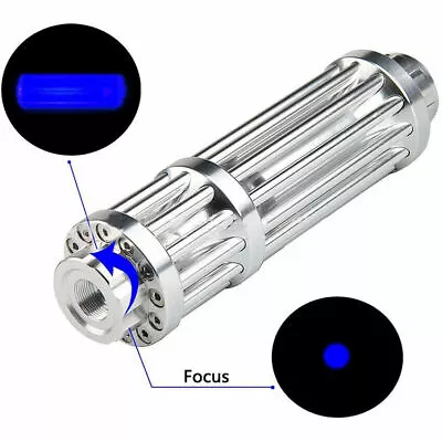 1MW 450nm Adjustable Focus Blue Laser Pointer Pen Visible Beam Light  AU • $53.99