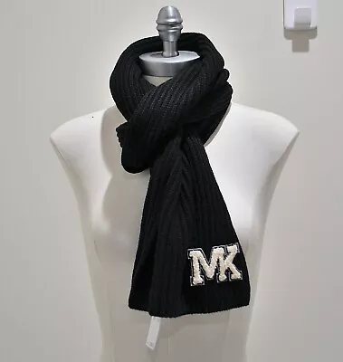 Nwt Michael Kors Cable Knit Winter Scarf Black • $20.99