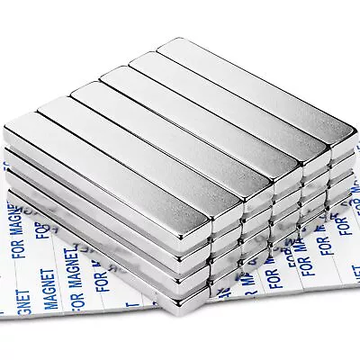 Powerful Neodymium Bar Magnets Rare-Earth Metal Neodymium Magnet N52 Incre... • $45.22