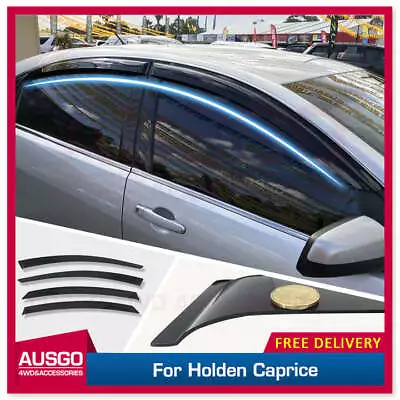 AUSGO Weather Shields For Holden Caprice WM WN Series 2006-2017 Weathershields • $60.71