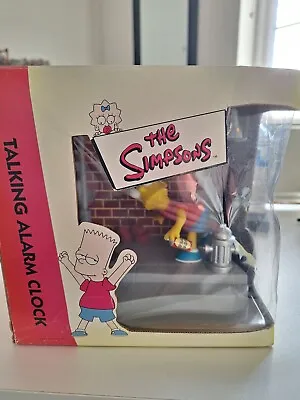 Vintage The Simpsons Talking Alarm Clock *wesco 2000* • £29.99