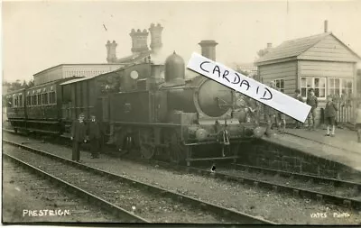 Presteign Railway Station - Wales - Old Real Photo Postcard • £10.50