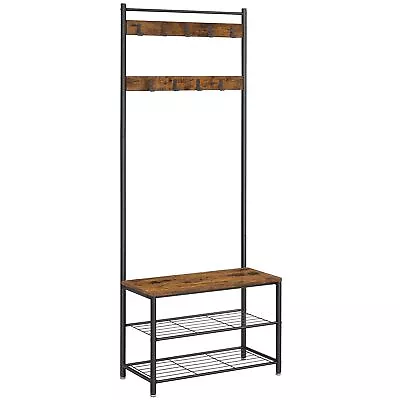 Coat Rack Hall Tree With Shoe Storage Bench Entryway Bench With Shoe Storag... • $84.92