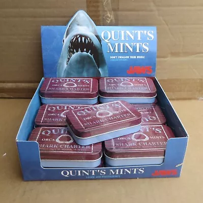 QUINT'S MINTS JAWS ORCA Peppermint Shark Charter Jaw Candies In Collectible Tin • $6.94