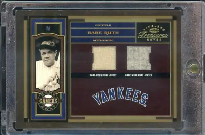 2004 Donruss Timeless Treasures Babe Ruth Home/Away Game Worn Jerseys /25 #HA-1 • $1599.99