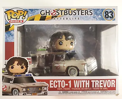 Funko Pop! Rides Ghostbusters Afterlife #83 ECTO-1 With Trevor Vinyl Figure • £23.74